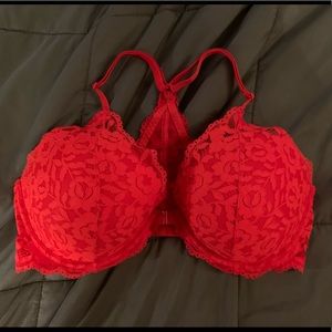 Victoria’s Secret Red Lace Racerback Bra